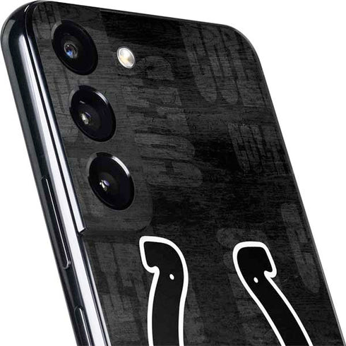 NFL Indianapolis Colts Black & White Galaxy S22 Skin