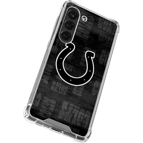 NFL Indianapolis Colts Black & White Galaxy S23 Clear Case