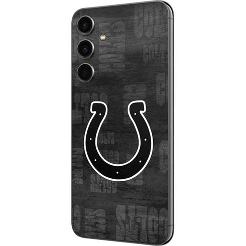 NFL Indianapolis Colts Black & White Galaxy S23 FE Skin