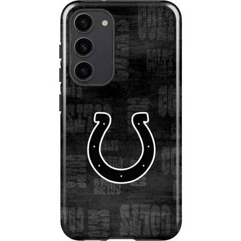 NFL Indianapolis Colts Black & White Galaxy S23 Plus Pro Case