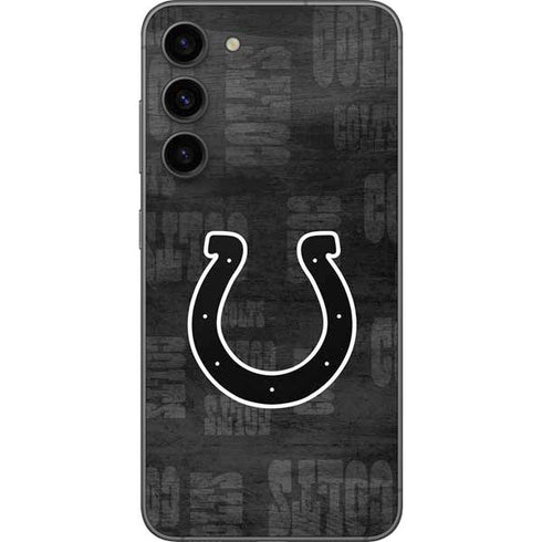 NFL Indianapolis Colts Black & White Galaxy S23 Plus Skin