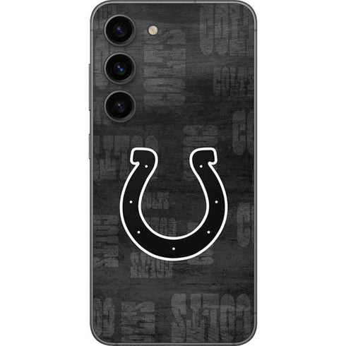 NFL Indianapolis Colts Black & White Galaxy S23 Skin