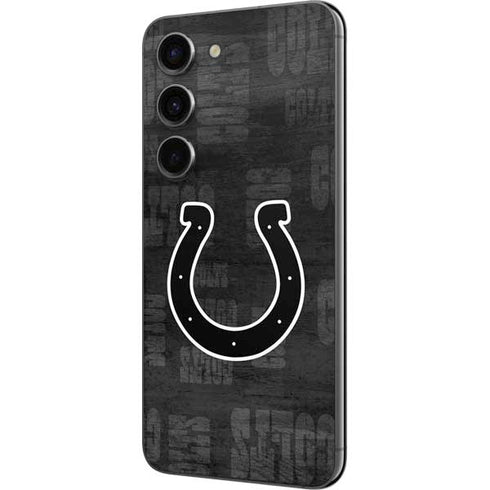 NFL Indianapolis Colts Black & White Galaxy S23 Skin