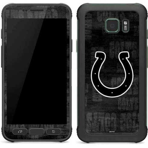 NFL Indianapolis Colts Black & White Galaxy S7 Active Skin