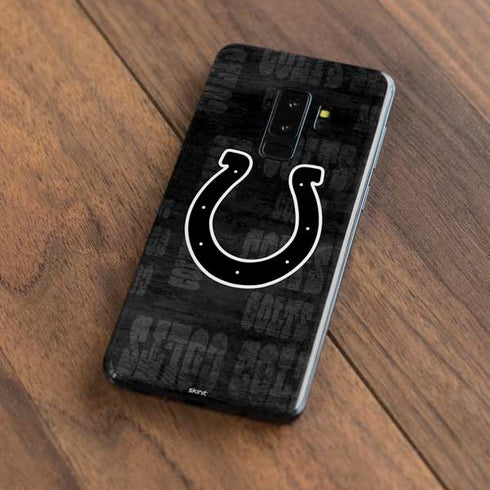 NFL Indianapolis Colts Black & White Galaxy S9 Plus Skin