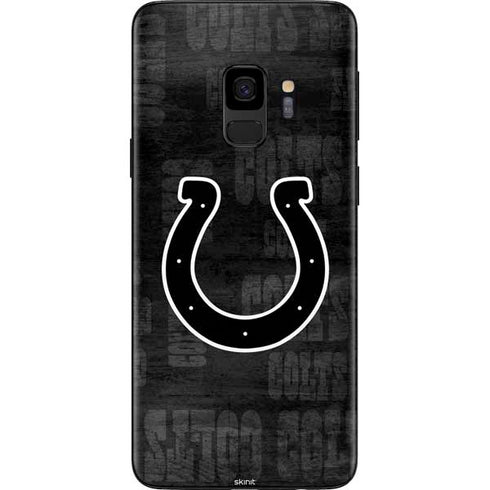 NFL Indianapolis Colts Black & White Galaxy S9 Skin