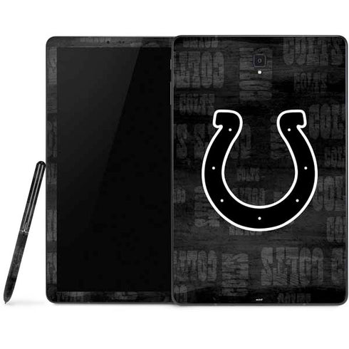 NFL Indianapolis Colts Black & White Samsung Galaxy Tab Skin