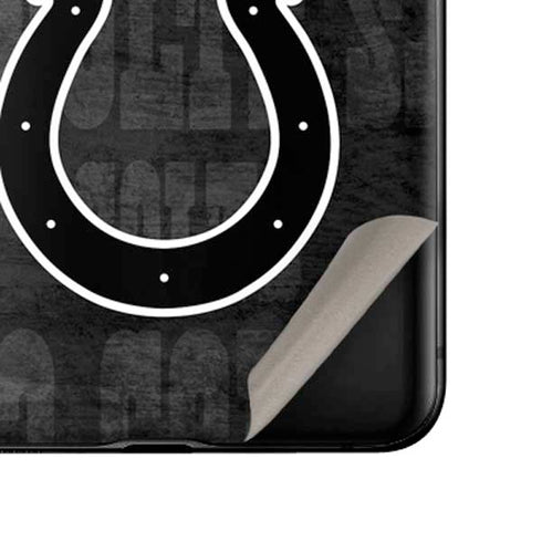 NFL Indianapolis Colts Black & White Galaxy Z Flip Skin