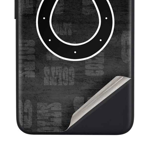 NFL Indianapolis Colts Black & White Google Pixel 4a Skin