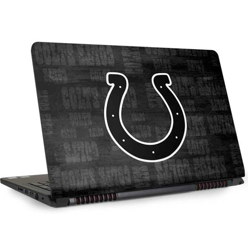 NFL Indianapolis Colts Black & White Dell Inspiron Skin