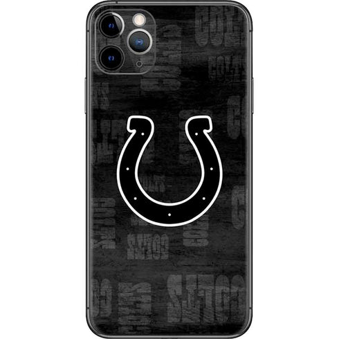 NFL Indianapolis Colts Black & White iPhone 11 Pro Max Skin