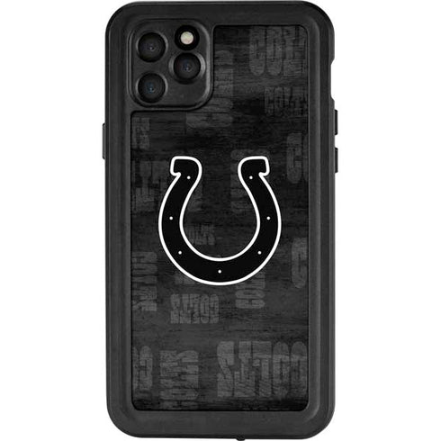 NFL Indianapolis Colts Black & White iPhone 11 Pro Max Waterproof Case