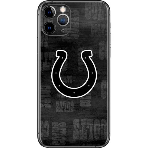 NFL Indianapolis Colts Black & White iPhone 11 Pro Skin