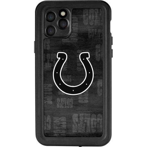 NFL Indianapolis Colts Black & White iPhone 11 Pro Waterproof Case
