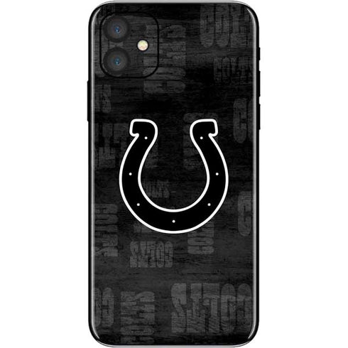 NFL Indianapolis Colts Black & White iPhone 11 Skin