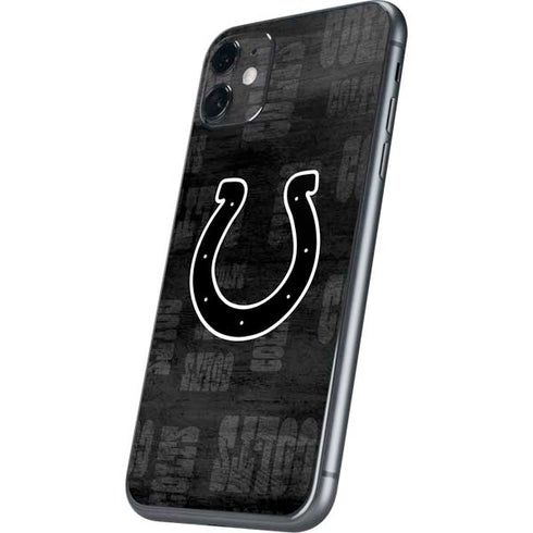 NFL Indianapolis Colts Black & White iPhone 11 Skin