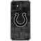 NFL Indianapolis Colts Black & White iPhone 12 Clear Case
