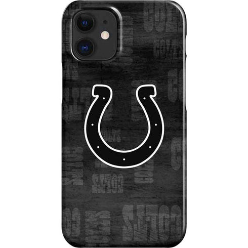 NFL Indianapolis Colts Black & White iPhone 12 Mini Lite Case