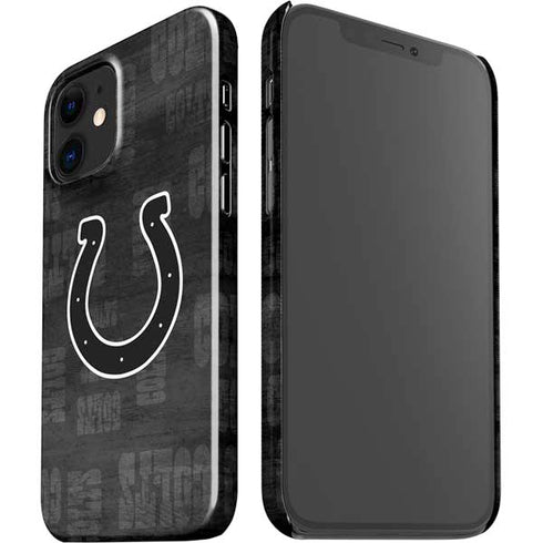 NFL Indianapolis Colts Black & White iPhone 12 Mini Lite Case