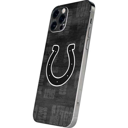 NFL Indianapolis Colts Black & White iPhone 12 Pro Max Skin