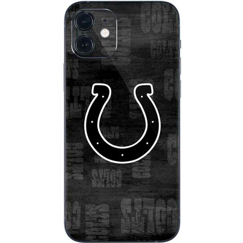 NFL Indianapolis Colts Black & White iPhone 12 Skin