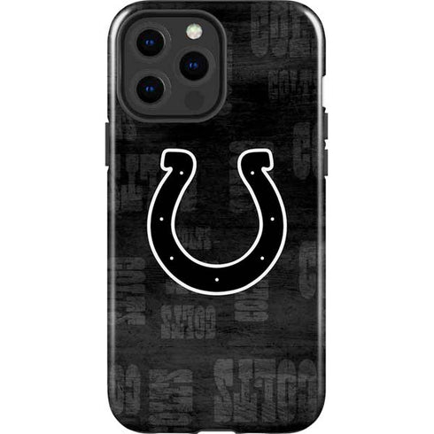 NFL Indianapolis Colts Black & White iPhone 13 Pro Max Impact Case