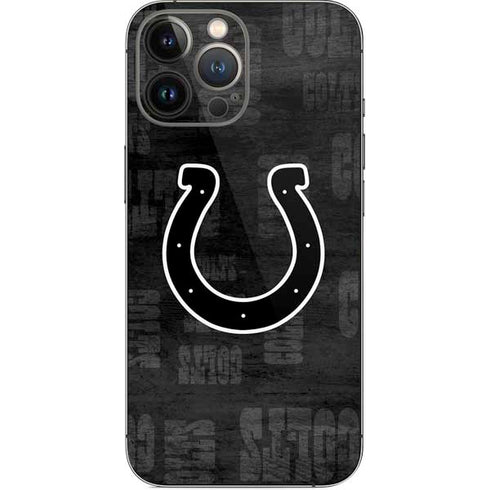 NFL Indianapolis Colts Black & White iPhone 13 Pro Max Skin