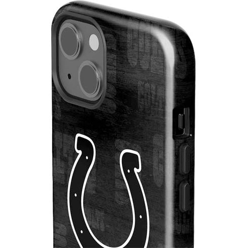 NFL Indianapolis Colts Black & White iPhone 15 Plus Impact Case