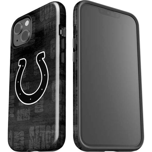 NFL Indianapolis Colts Black & White iPhone 14 Plus Impact Case
