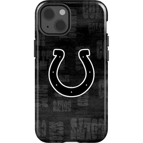 NFL Indianapolis Colts Black & White iPhone 15 Impact Case