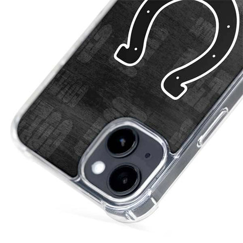 NFL Indianapolis Colts Black & White iPhone 15 Plus MagSafe Case