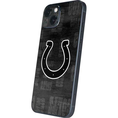 NFL Indianapolis Colts Black & White iPhone 15 Plus Skin