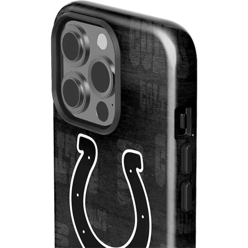 NFL Indianapolis Colts Black & White iPhone 14 Pro Impact Case