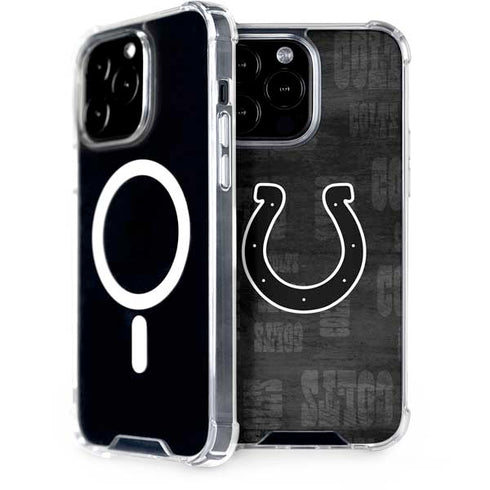 NFL Indianapolis Colts Black & White iPhone 15 Pro Max MagSafe Case