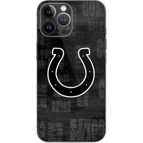 NFL Indianapolis Colts Black & White iPhone 14 Pro Max Skin