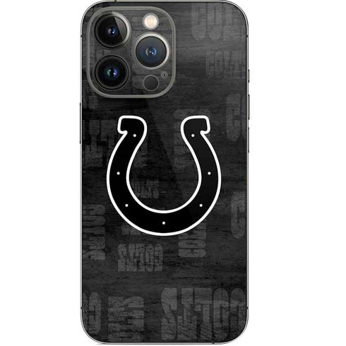 NFL Indianapolis Colts Black & White iPhone 14 Pro Skin