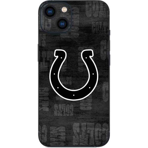 NFL Indianapolis Colts Black & White iPhone 14 Skin