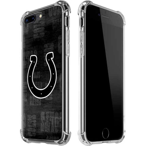 NFL Indianapolis Colts Black & White iPhone 7/8 Plus Clear Case