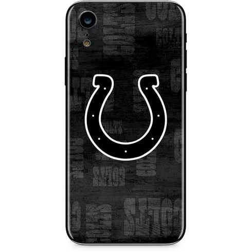 NFL Indianapolis Colts Black & White iPhone XR Skin