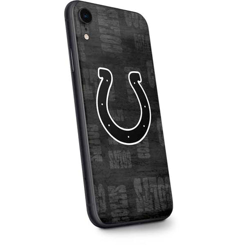 NFL Indianapolis Colts Black & White iPhone XR Skin