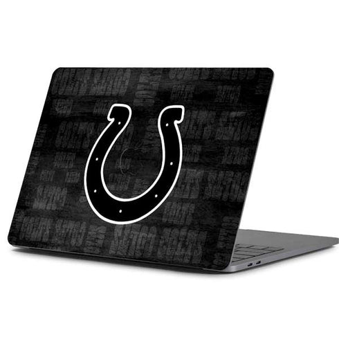 NFL Indianapolis Colts Black & White Apple MacBook Pro 13-inch Skin