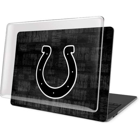 NFL Indianapolis Colts Black & White MacBook Pro 16in (2019-20) Case plus Skin