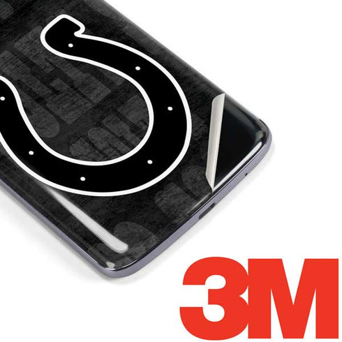 NFL Indianapolis Colts Black & White Moto E5 Plus Skin