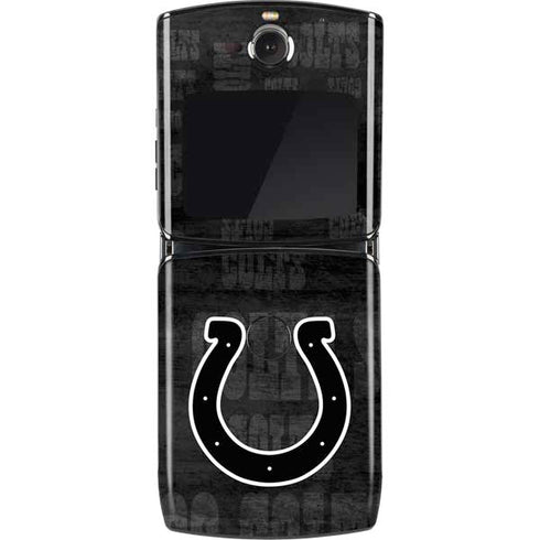 NFL Indianapolis Colts Black & White Motorola RAZR Skin