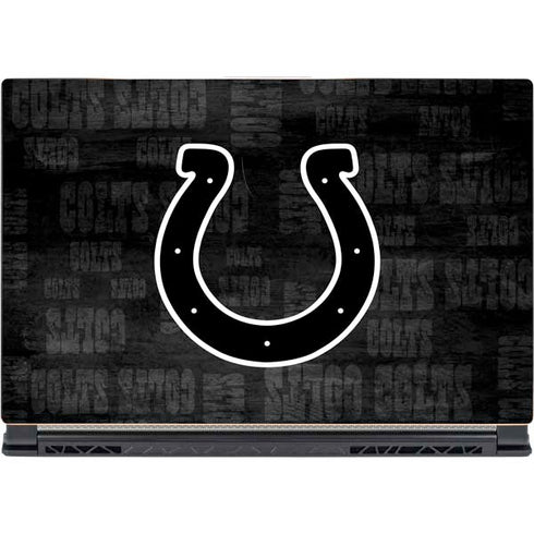 NFL Indianapolis Colts Black & White MSI GS65 Stealth Laptop Skin