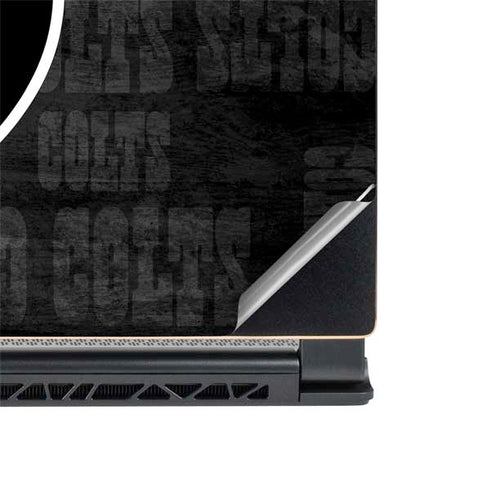 NFL Indianapolis Colts Black & White MSI GS65 Stealth Laptop Skin