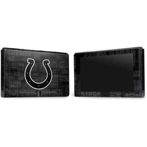 NFL Indianapolis Colts Black & White Nintendo Switch Bundle Skin