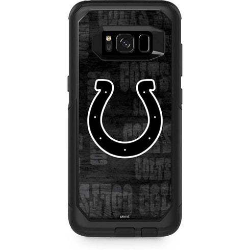NFL Indianapolis Colts Black & White Otterbox Commuter Galaxy Skin