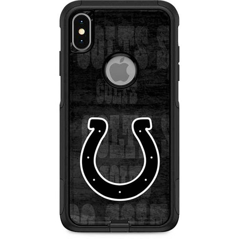 NFL Indianapolis Colts Black & White Otterbox Commuter iPhone Skin