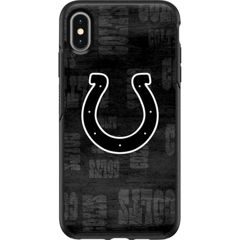 NFL Indianapolis Colts Black & White Otterbox Symmetry iPhone Skin